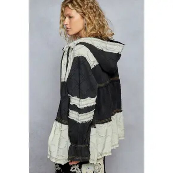 POL Moonwake Hollow Boho Patchwork Hooded Jacket NEW Sizes Various - Picture 5 of 8